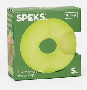 SPEKS Donut Fidget Toy – Soft, Satisfying, and Fun to Squish! - COLOR LIME GREEN/YELLOW