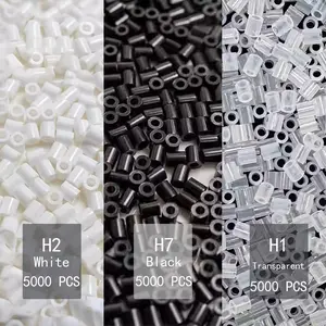 2.6mm High-Frequency Single Color Bead Refill Pack, Transparent, DIY Handmade Puzzle Toy, Universal Beads, 5000 Pieces