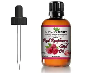 Mayan's Secret Red Raspberry Seed Oil Cold Pressed Unrefined (Virgin) Undiluted 100% Natural for face, hands, scars and breakouts Skincare Gentle