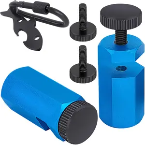 Tall Stair Gauges for Framing Square with Holder and Carabiner Stair Guage Knobs Tool for Circular ,Stair Guides  for Rafter Gauge Clamps Blue kit