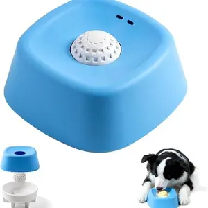 3-in-1 Slow Feeder Dog Bowl with Rolling Ball, Anti-spill Design for Bone Broth, Multi-use Licking Bowl Suitable for All Dog Breeds, Ideal for Yogurt, Dietary Supplements and Post-surgery Nutrition Feeding