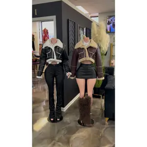 Ms. Carter Cropped Leather Jacket