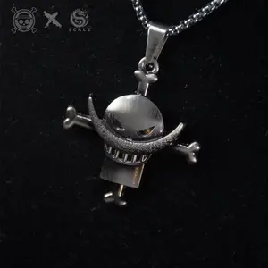One Piece Whitebeard Necklace Anime Pendant Jewelry Gift for Fans Edward Newgate