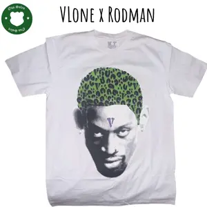 Vlone x Rodman Cheetah Head T-shirt Medium