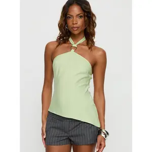 Clerissa Ring Detail Top Green