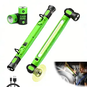 Work Light/Flashlight 3000LM, rechargeable underhood light 5200mAh with magnetic base & hanging hook, practical light for car repair/garage/construction site/power outage/emergencies, waterproof and durable LED lamp, gift for man