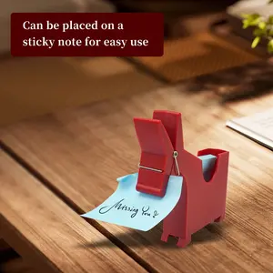 Three-Color Horse Note Holder, Plastic Desktop Organizer, Office Desk Decorative Accessory, Stylish & Functional Design, Perfect Gift Idea