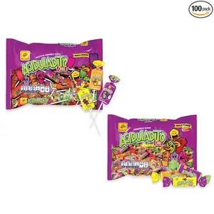 Mexican Candy Bundle: Sweet and Sour Chewy Candy with Chili 100 pcs + Sweet and Sour Chewy Pop With Chili 50 pcs