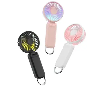 2026 NEW Portable Mini Fan Rechargeable – 2400mAh Foldable Handheld Fan with Clip & LED Display, Lightweight Cooling Fan for Outdoor, Travel, Camping, Office & Summer Essential Use