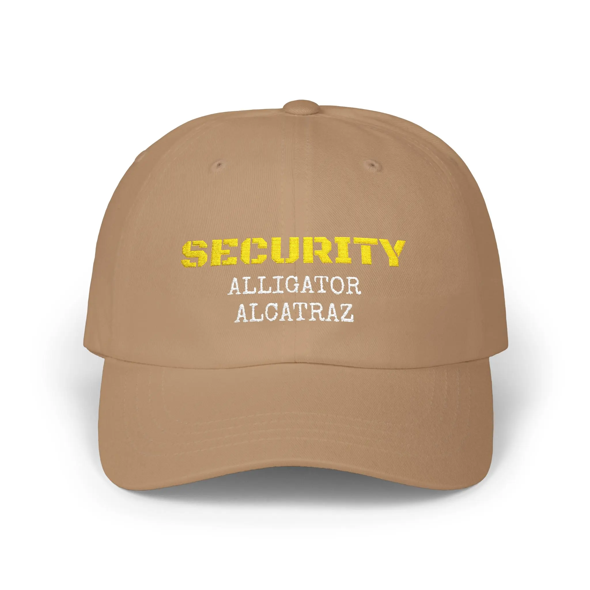 Security Alligator Alcatraz Dad Cap, Funny Cap for Dads, Unique Gift, Casual Wear, Outdoor Cap, Birthday Gift for Men