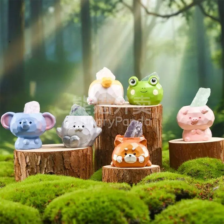 Crystal Blindboxes Cute Baby Crystal Pie Series