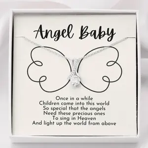 Personalized Miscarriage Keepsake, Loss Of Baby Gift, Angel Baby, Miscarriage Necklace, Pregnancy Loss Jewelry, Always In My Heart, Baby Memorial Gift
