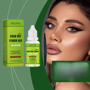 Straw Pulp Hair Care Liquid Rosemary and Polygonum Multiflorum Essence Moisturizing and Smoothing Hair Care Liquid, Suitable for Hair, Eyebrows and Eyelashes
