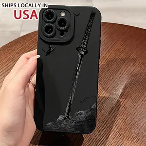 A Stylish Sword Design Phone Case That Fits Iphone Models 16, 15, 14, 13, 12, 11, XXRXS87SE Mini, Plus, Pro, And Max Series, Perfect As a Gift for Both Male And Female Friends. Smartphone Cellphone