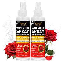 2pcs rose wig milk spray