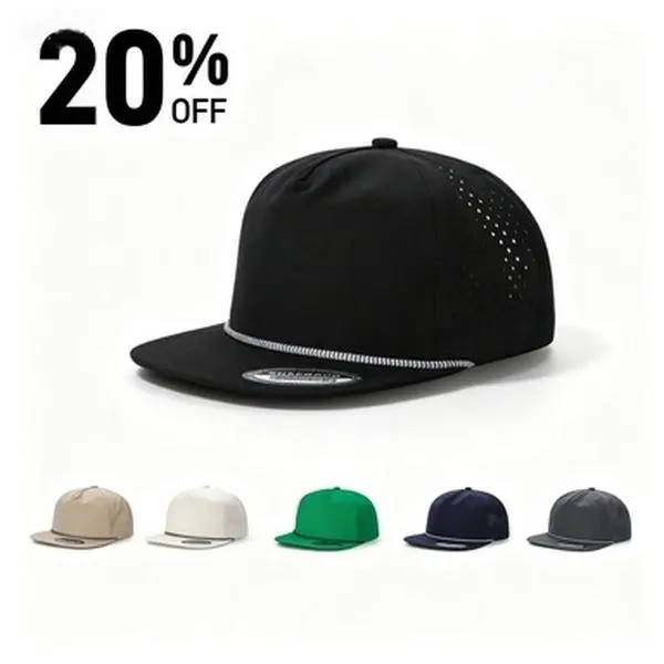 Adjustable waterproof cap, breathable laser perforated design, suitable for promotional activities, corporate giveaways and team-related merchandise