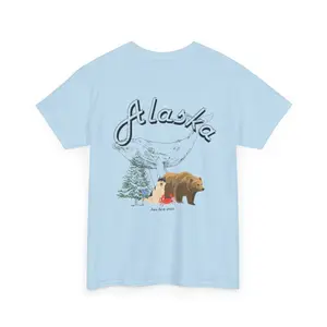 Alaska State Tee - 50 States Collection, Unisex Cotton