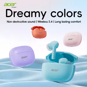 acer OHR504 Wireless Stereo Earbuds, In-Ear Noise-Canceling Earphones, Extra Long Battery Life, Universal Fit for Men and Women, 30h Standby Time, Comfortable Wear, Noise Isolation Headphones, Compact Headset Design, Touch Control