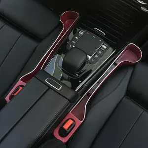 2 Pack Car Seat Gap Filler Organizer,with Cup Holder and Phone Holder,Prevent Items Falling Car Side Seat Gap Organizer