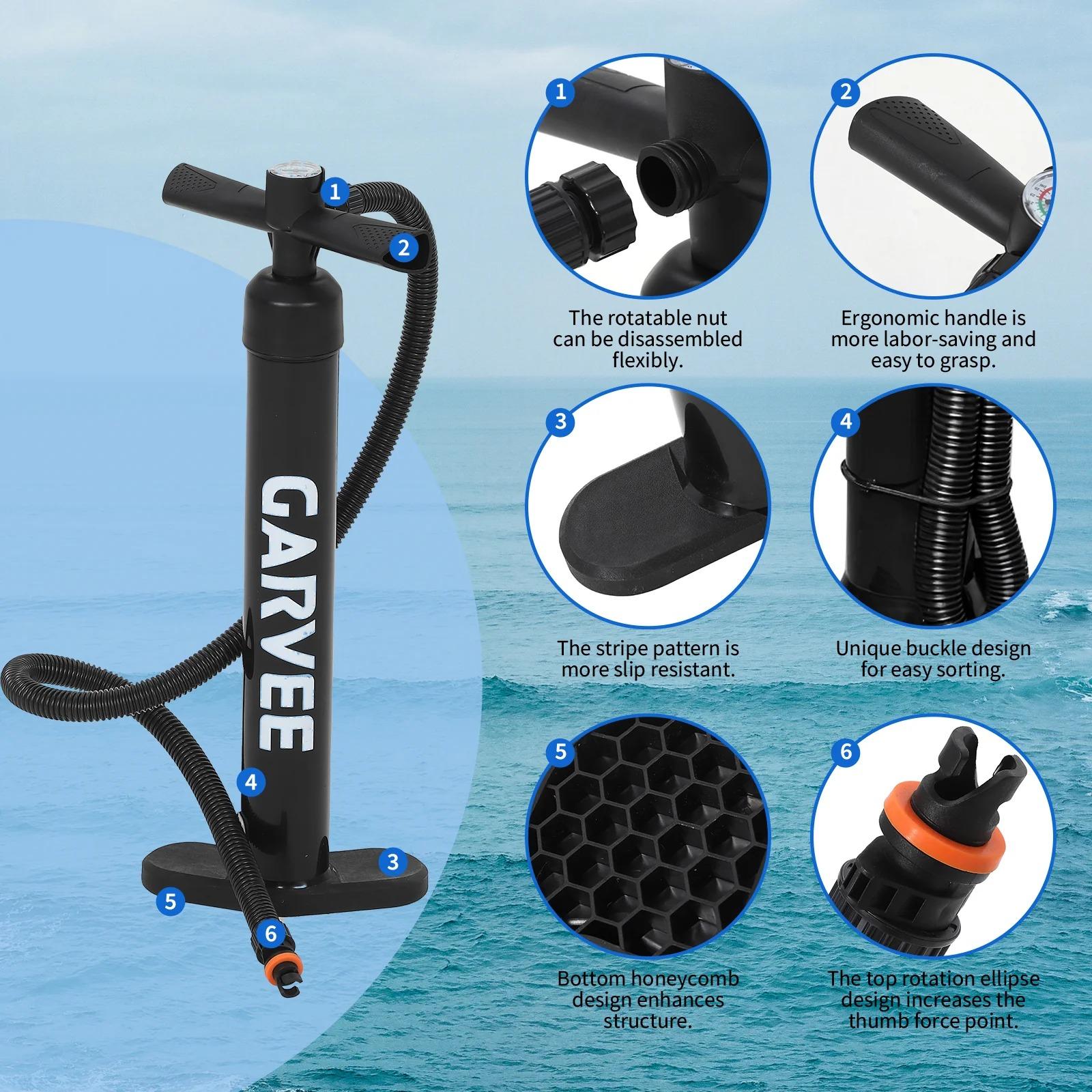 [TOP RATED - FLASH SALE] Garvee Inflatable Stand Up Paddle Board 11' x 33" with Accessories, Ultra-Light Deep Wood Style, Wide Non-Slip Deck, Triple Fin, Beginner-Friendly All-Around SUP – Deep Wood