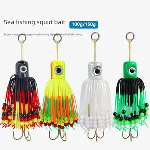 DeepJaw Outfitters 100g-180g Giant Squid Skirt Trolling Lure-Ideal for Offshore & Deep Sea Fishing