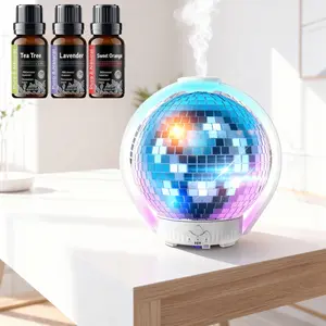 Ultimate Ambiance Creator: Laser Ball Humidifier & Aromatherapy Diffuser with 7 Color Changing LED Lights