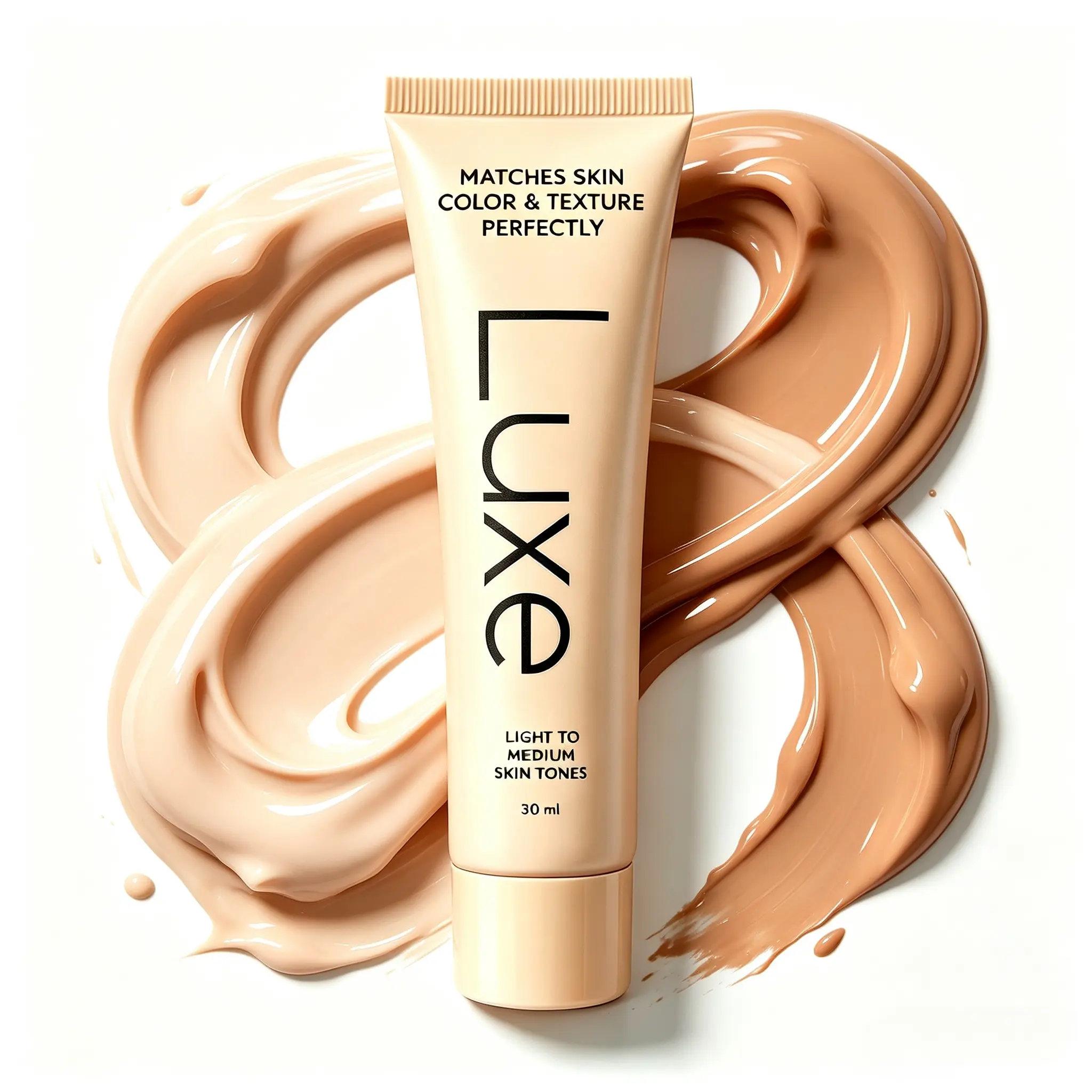 Luxe Color Changing Foundation for Women, Adaptive Skin Tone Matching CC Cream, Lightweight 12 Hour Long Wear Foundation, Light to Medium & Medium Dark to Dark Shades