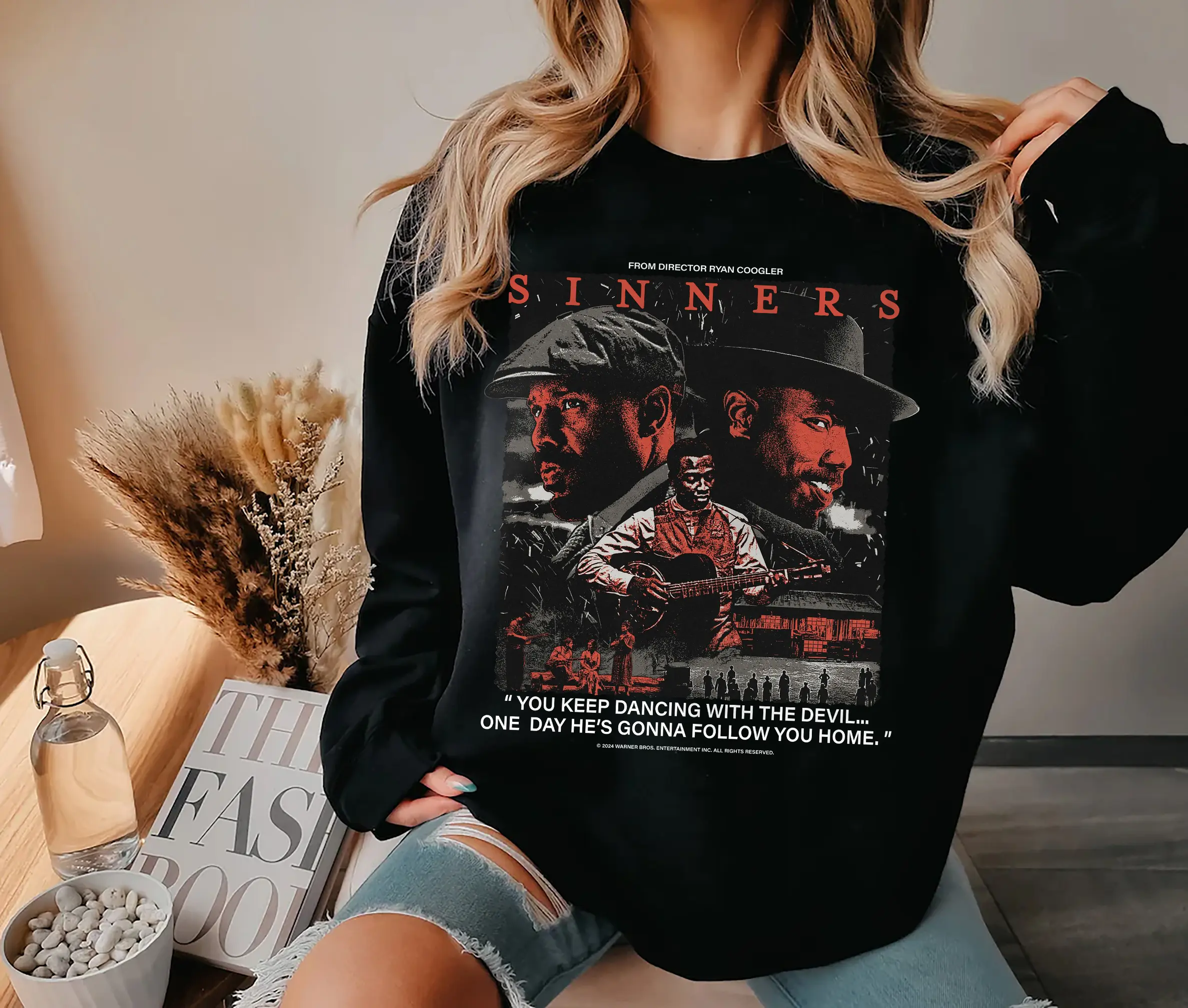 Sinners 2025 Movie Shirt, Dancing With Devil Aesthetic Movie Lover, Hoodie, Sweatshirt, Sinners 2025 Movie Tee