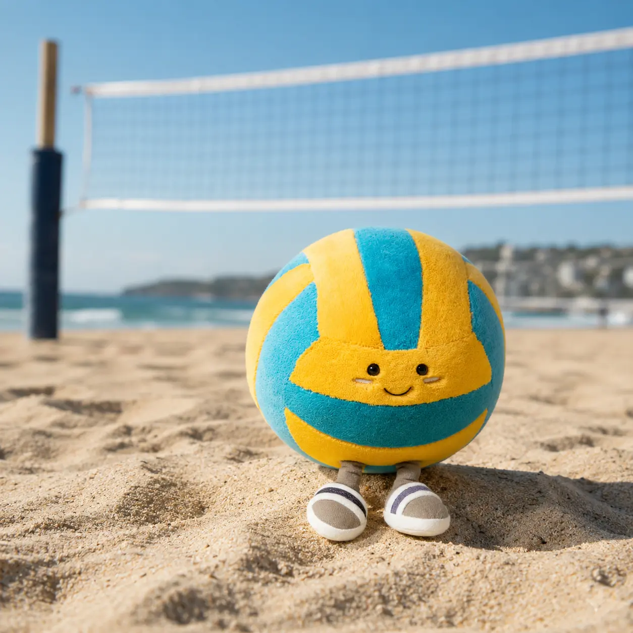 Amuseables Sports Beach Volley Plush Toy, Cute Amuseable Sports Beach Ball Plush Toy, Amuseables Sports Beach Volley Soft Plush Toy
