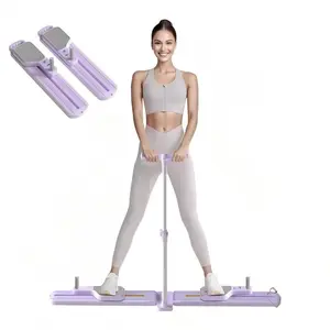 Foldable Pilates Ski Machine, Equipped with Fitness Resistance Bands, Multifunctional Home Pilates Board Set, Women's Full Body Workout Set