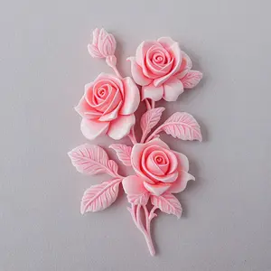 Flower Silicone Mold, Baking Tool for Fondant Chocolate Candy Making and Cake Decoration, Also A DIY Epoxy Resin Casting and Clay Craft Molds, Easy Release and Reusable Design, Diy Molding Clay