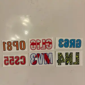 Racing Drivers Temporary Tattoos with Bold Lettering Racing Enthusiasts