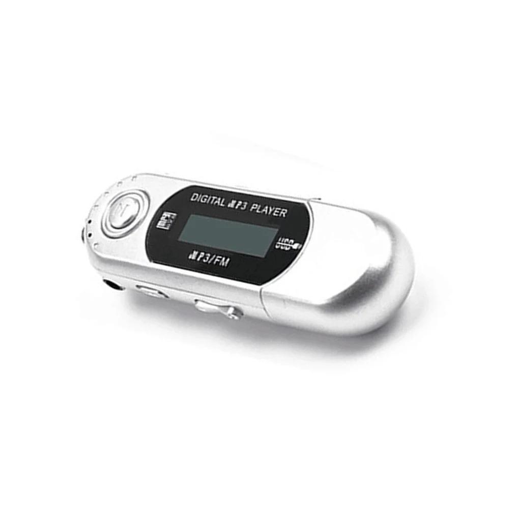 Mini MP3 Player USB 2.0 Small Flash Drive Lossless Sound Multilanguage LCD Music Player with 3.5mm Audio Jack Automatic Shutdown