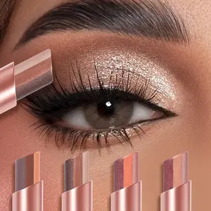 3-in-1 Eye Shadow Stick| 3 Shades in One, Shimmery Gradient, Waterproof, Portable Makeup Essential for Beginners, Ideal Valentine's Day Gift, Mixed Color System by A.M.G