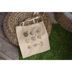 Sun & Moon Constellation Tote Bag