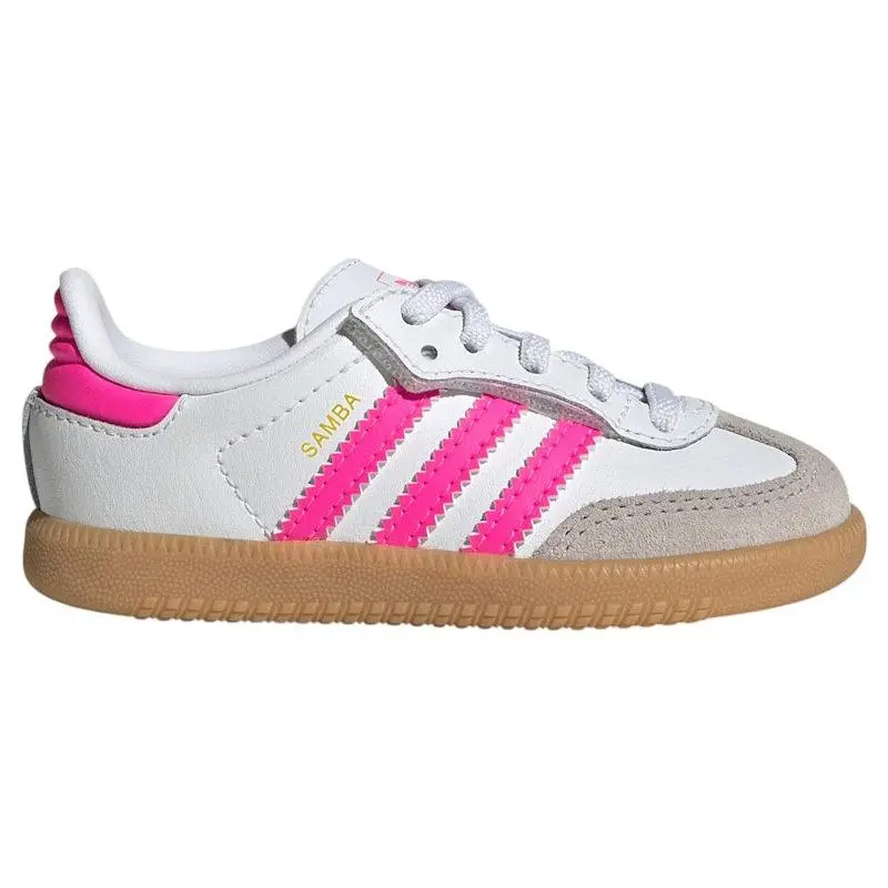 adidas Samba OG Comfort Closure Cloud White Lucid Pink Gum (TD) (kids) by StockX