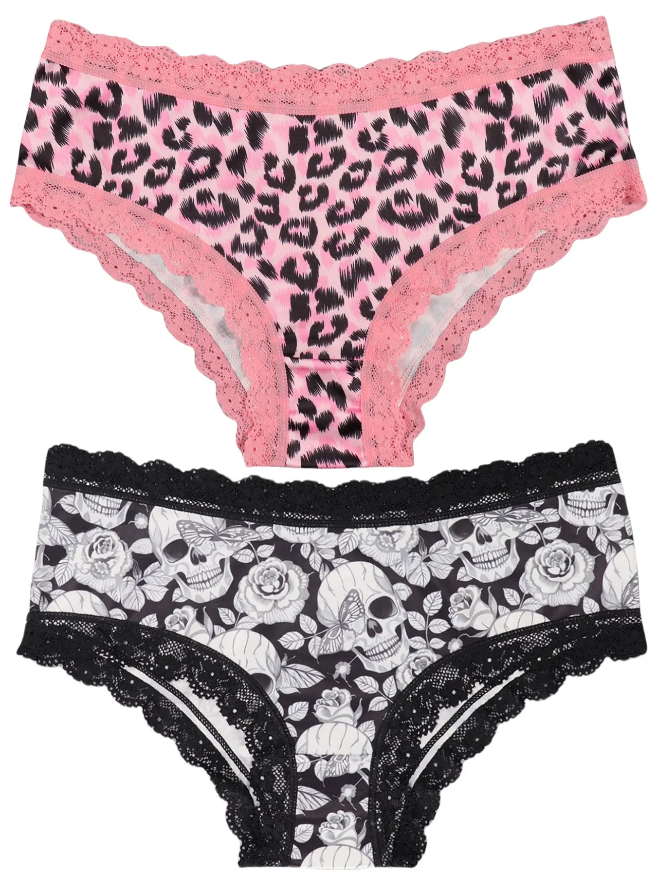 Morvia Women's Seamless Fashion Underwear Set, Sexy All-Over Halloween Pattern, Breathable Daily Wear, Fitted Thin Fabric, Suitable for All Seasons, Printed Panties