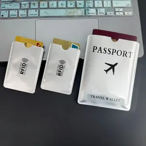 8 Rfid Card Sleeves, 6 Credit Card Protectors + 2 Passport Cases, High-Quality Anti-Theft Rfid Wallet Guards, Unisex Portable Design