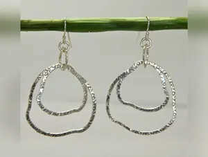 Silver hoops             