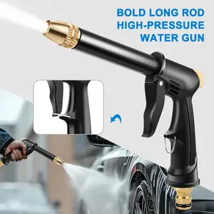 High Pressure Car Wash Water Gun Heavy Duty Garden Hose Nozzle with Adjustable Spray Modes for Cleaning Cars Yard Driveway Durable Leak Proof Design