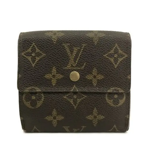Pre-owned Louis Vuitton Other Other Monogram Wallet Elise Trifold Wallet Brown 12657663345/136145