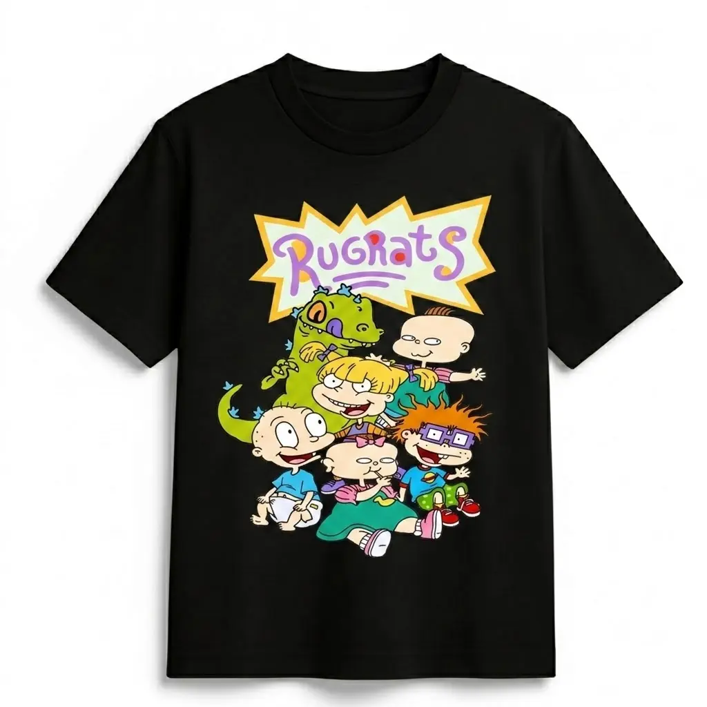Rugrats Cartoon Characters Tee | Retro 90s Cartoon Graphic T-Shirt | Nostalgia Streetwear Shirt | Unisex Cotton Tee | Rugrats Fan Gift