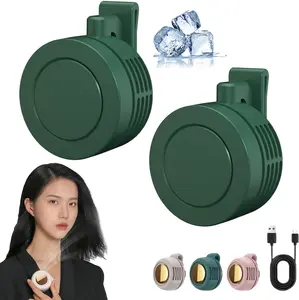 Portable Silent Mini Bladeless Fan Clip, Mini Bladeless Fan with Clip, 3 Speed Adjustment, 360 Degree Rotating Air Outlet, Hand-Free Fan，Easter gifts, Father's Day gifts, World Cup