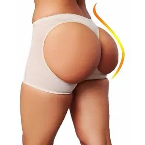 Women’s high-waist shapewear boyshorts with tummy control and butt lifting (hollow design, nylon body shaper underwear); an everyday essential made from lightweight fabric.