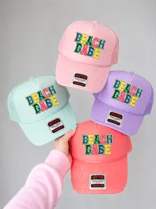 Sequin Beach Babe Summer Patch Otto Trucker Hat