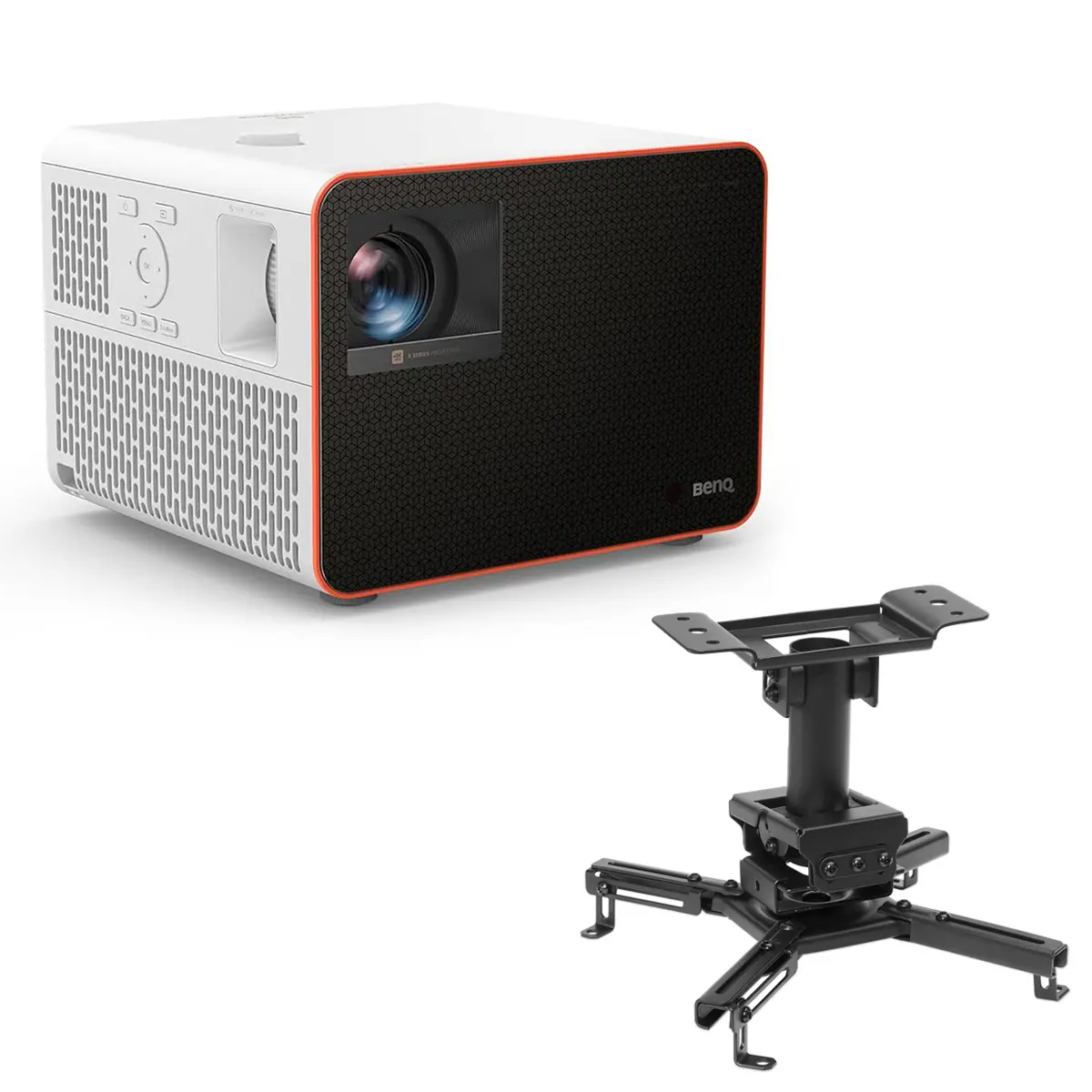 BenQ X3100i 4K Ultra HD HDR 4LED DLP Gaming Projector, Bundle with H&A Ceiling Mount