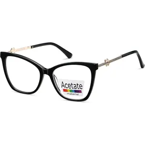 Progressive Multifocal Reading Glasses Women Cat Eye No Line Multifocus Transition Blue Light Reader Lady Metal Frame