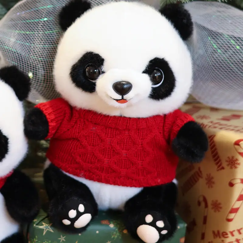 Cute panda doll plush toy simulation giant panda doll rag doll
