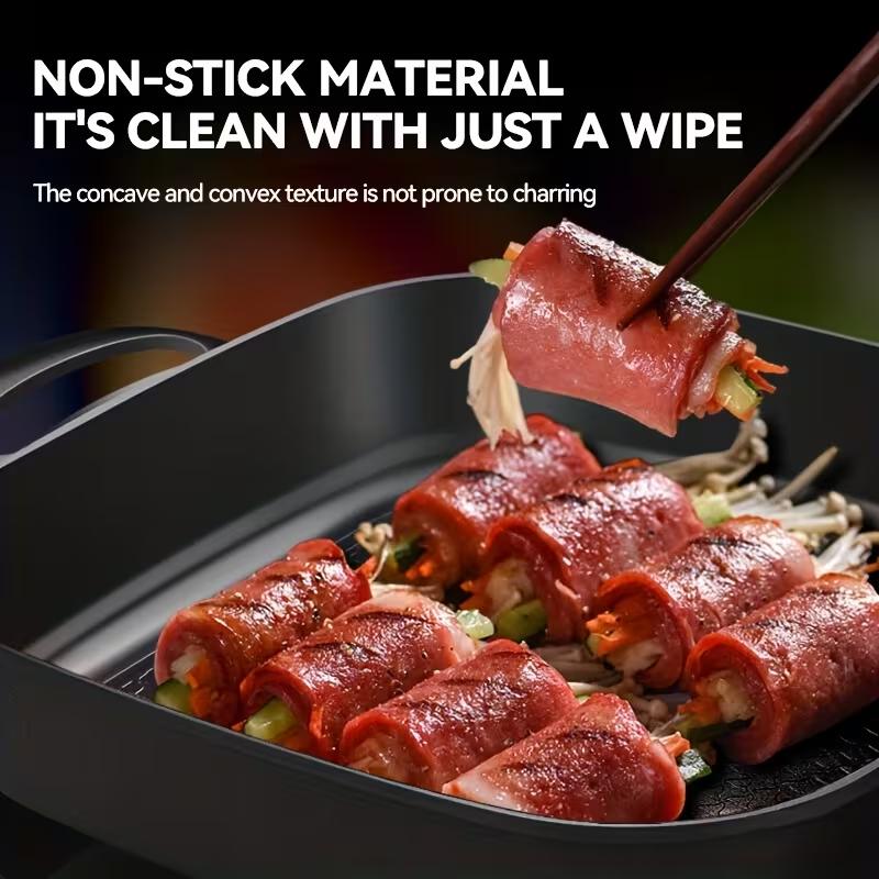 TANLOOK Electric Skillet with Lid, 16"x12"x 5" Scratch Resistant, Easy Pour Spout Dishwasher Safe, Non-stick Electric Skillet with Glass Vented Lid, Adjustable Temperature, Black TANLOOK Electric Skillet with Lid, 16"x12"x 5" Scratch Resistant, Easy Pour Spout Dishwasher Safe, Non-stick Electric Skillet with Glass Vented Lid, Adjustable Temperature, Black