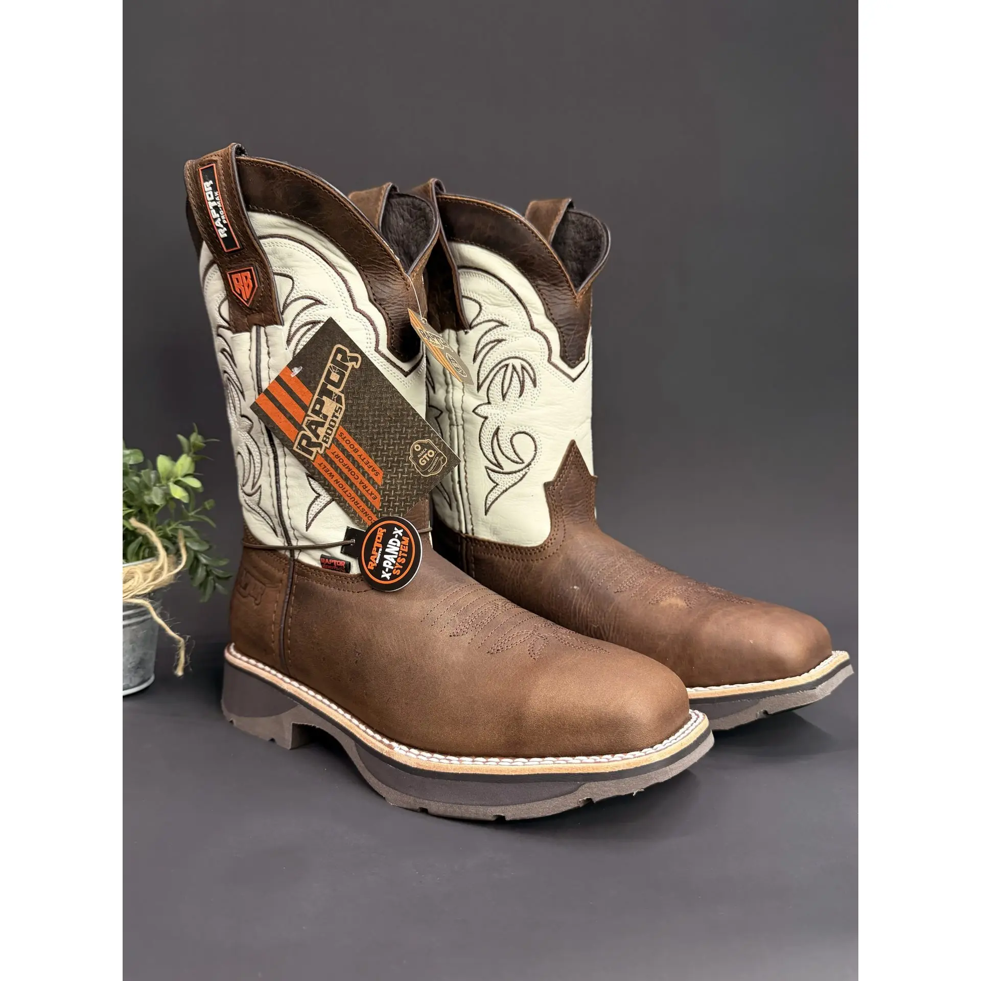 Men's Raptor Light Hueso Work Boots Steel Toe